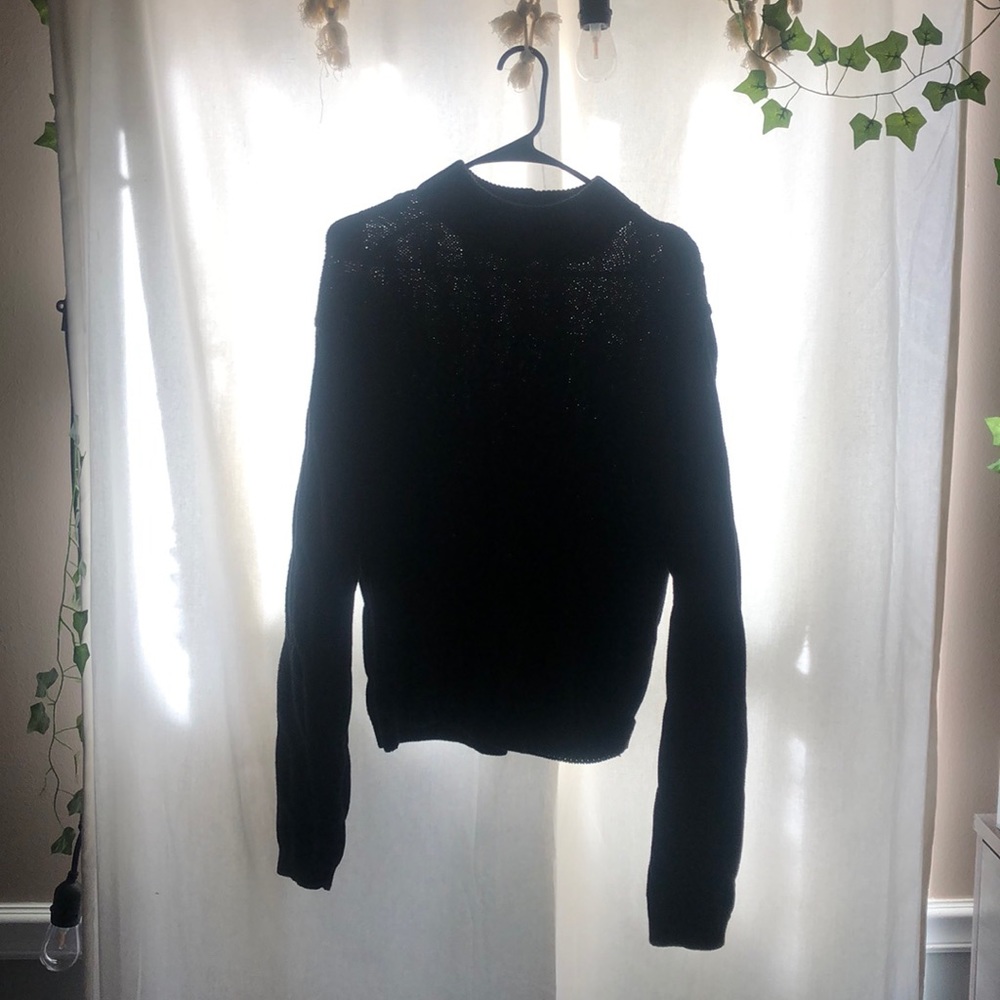 Black Detailed Sweater